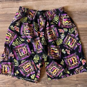 90s Surf Gear retro vintage colorful shorts